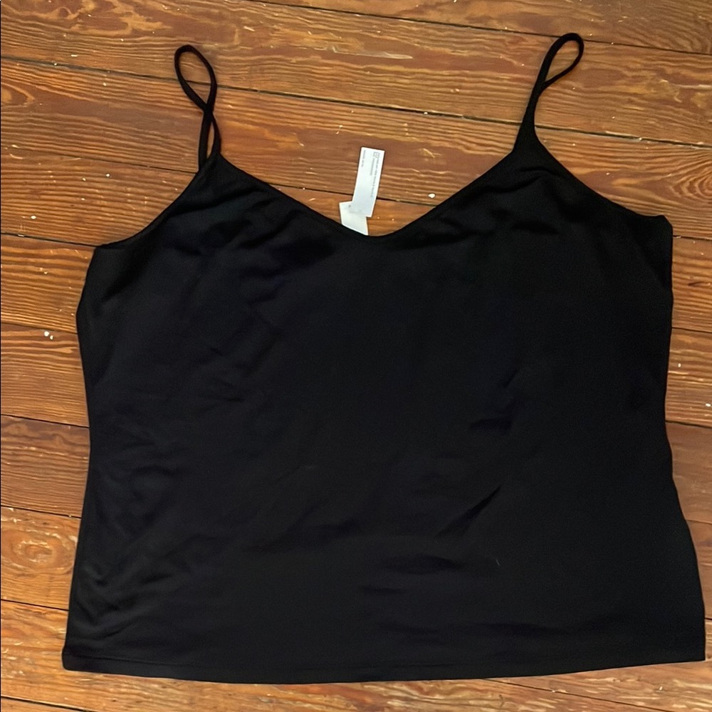 H&M Black Crop Camisole Top